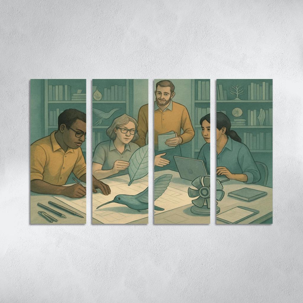 Bioinspired Design Studio canvas paintings frame