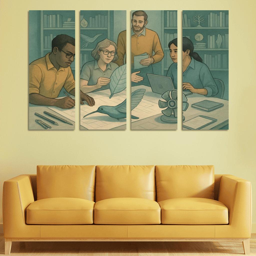 Bioinspired Design Studio canvas paintings frame