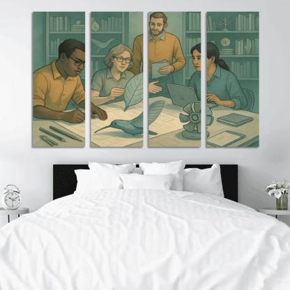 Bioinspired Design Studio canvas paintings frame