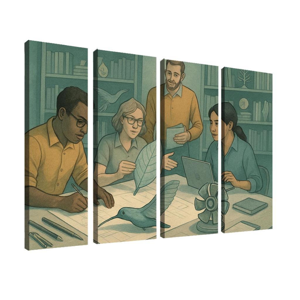 Bioinspired Design Studio canvas paintings frame