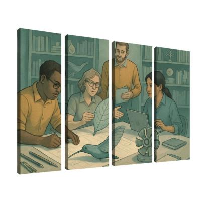 Bioinspired Design Studio canvas paintings frame