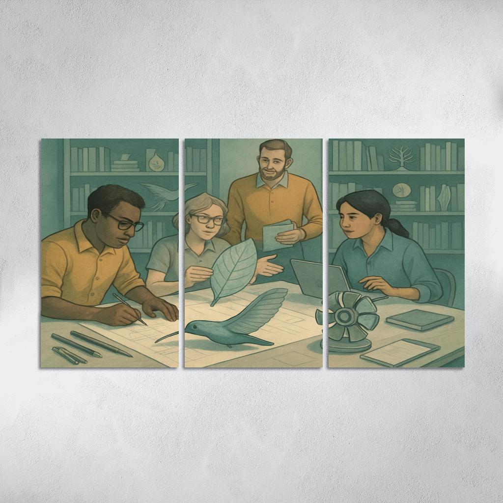 Bioinspired Design Studio canvas paintings frame