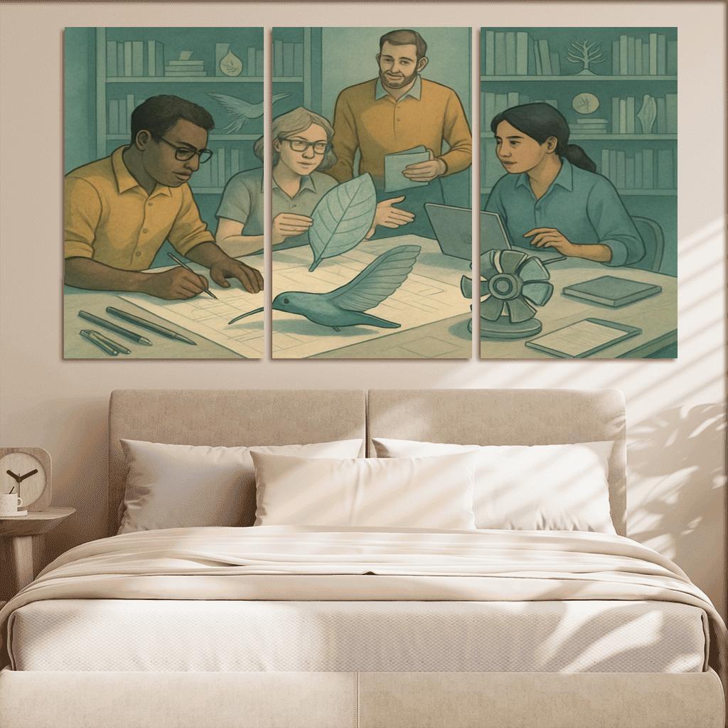 Bioinspired Design Studio canvas paintings frame