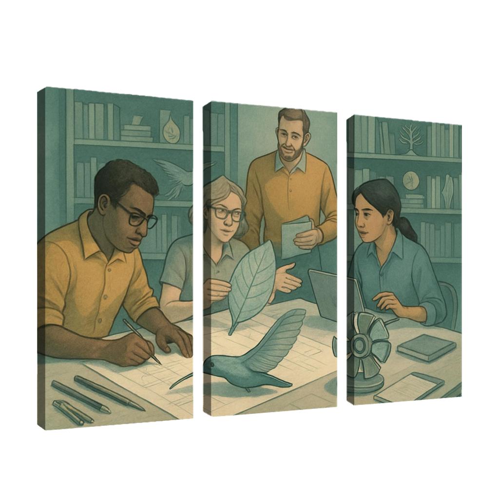 Bioinspired Design Studio canvas paintings frame