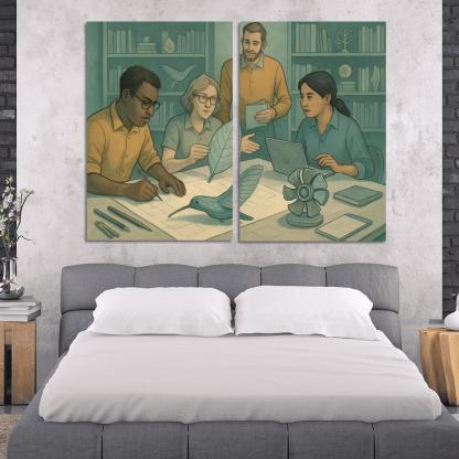 Bioinspired Design Studio canvas paintings frame