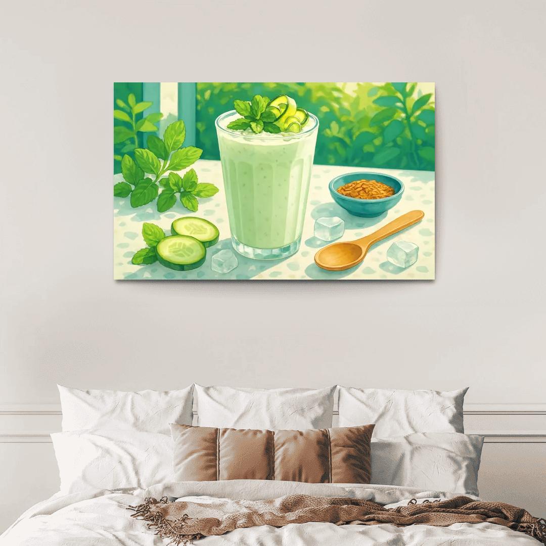 Cucumber Mint Lassi Cooler wall decor