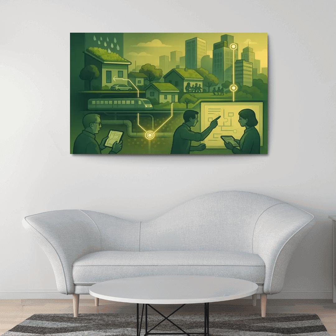 Urban Systems Thinking Lab canvas paintings frame