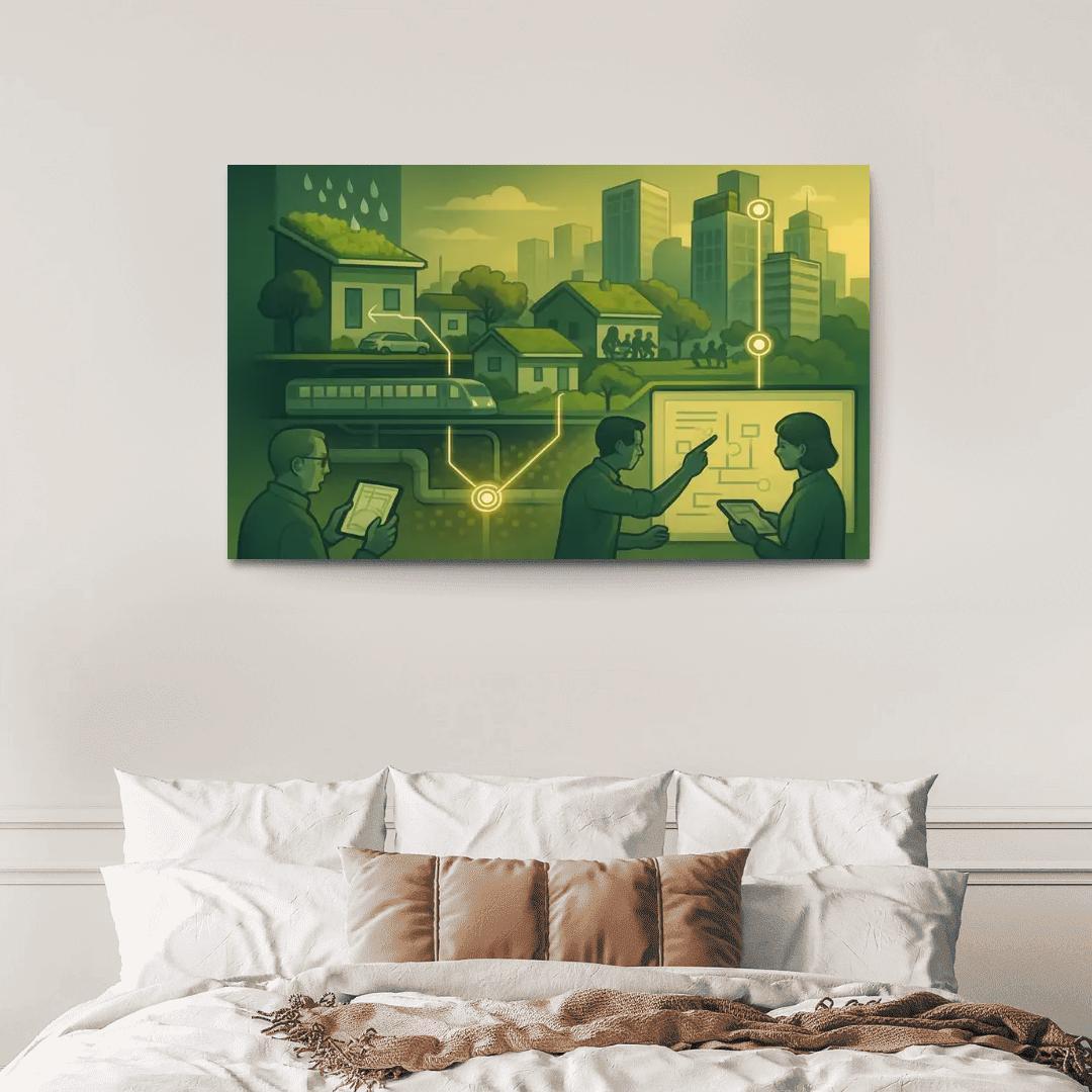 Urban Systems Thinking Lab canvas paintings frame
