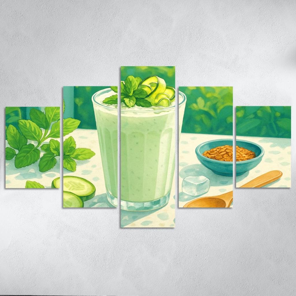 Cucumber Mint Lassi Cooler wall decor
