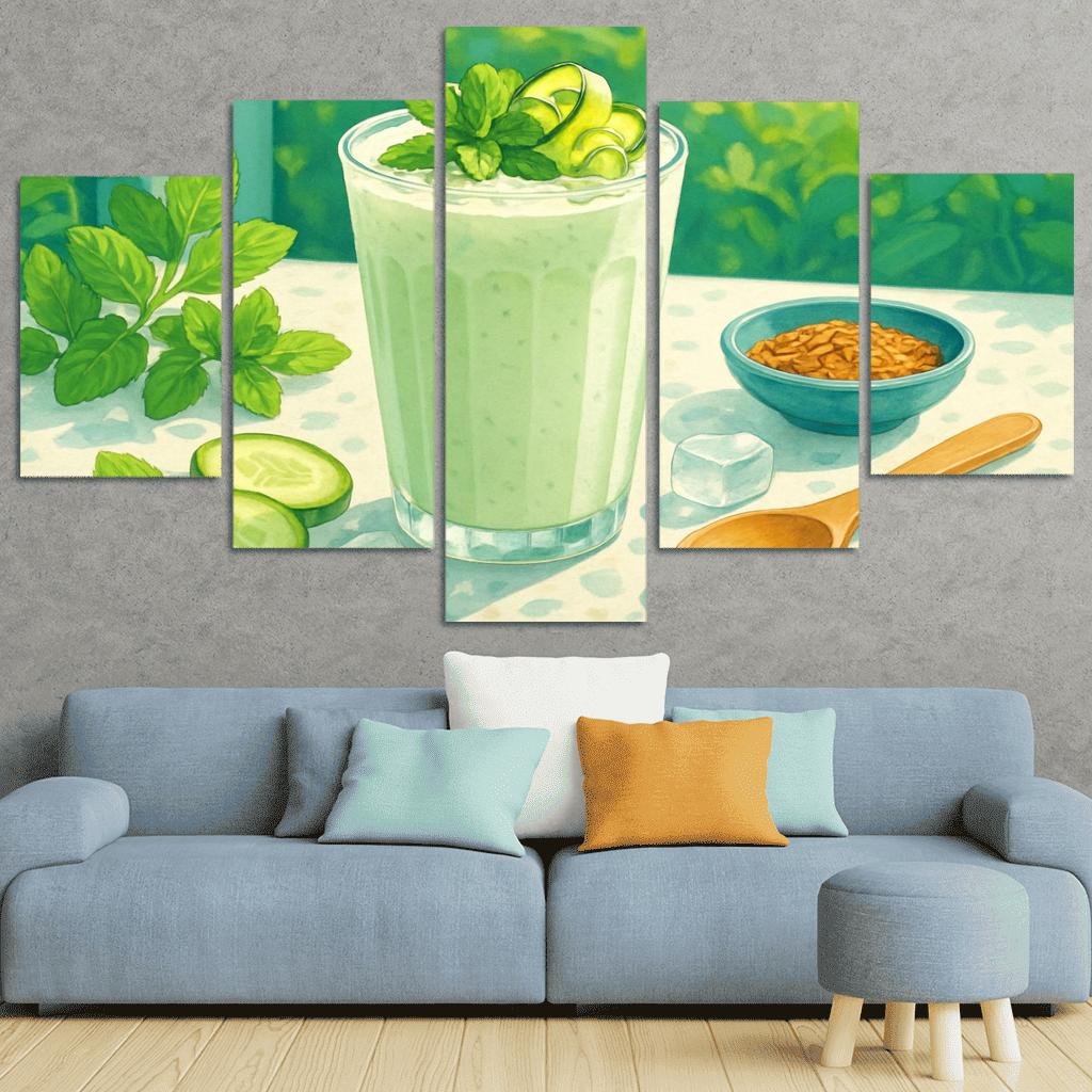 Cucumber Mint Lassi Cooler wall decor