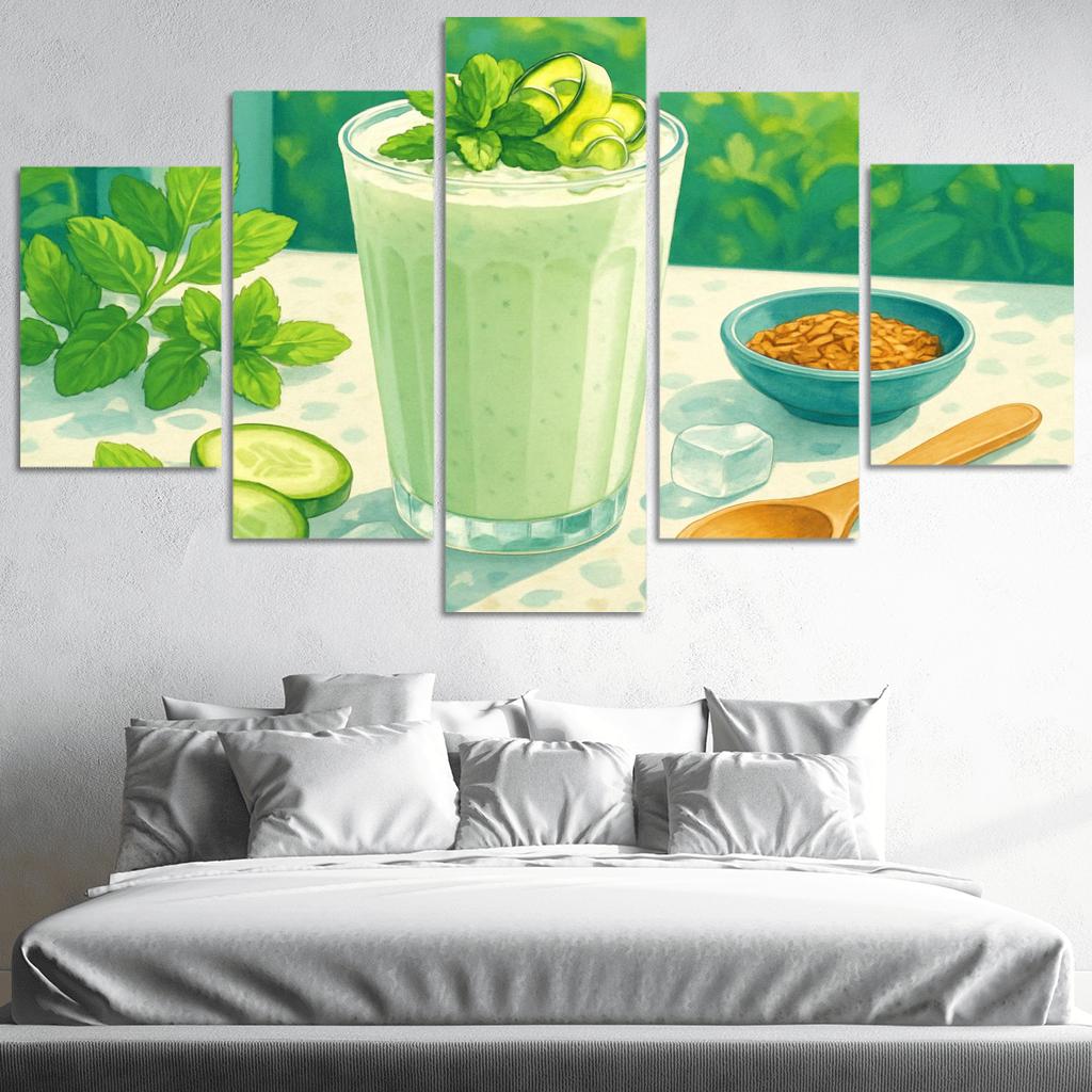 Cucumber Mint Lassi Cooler wall decor