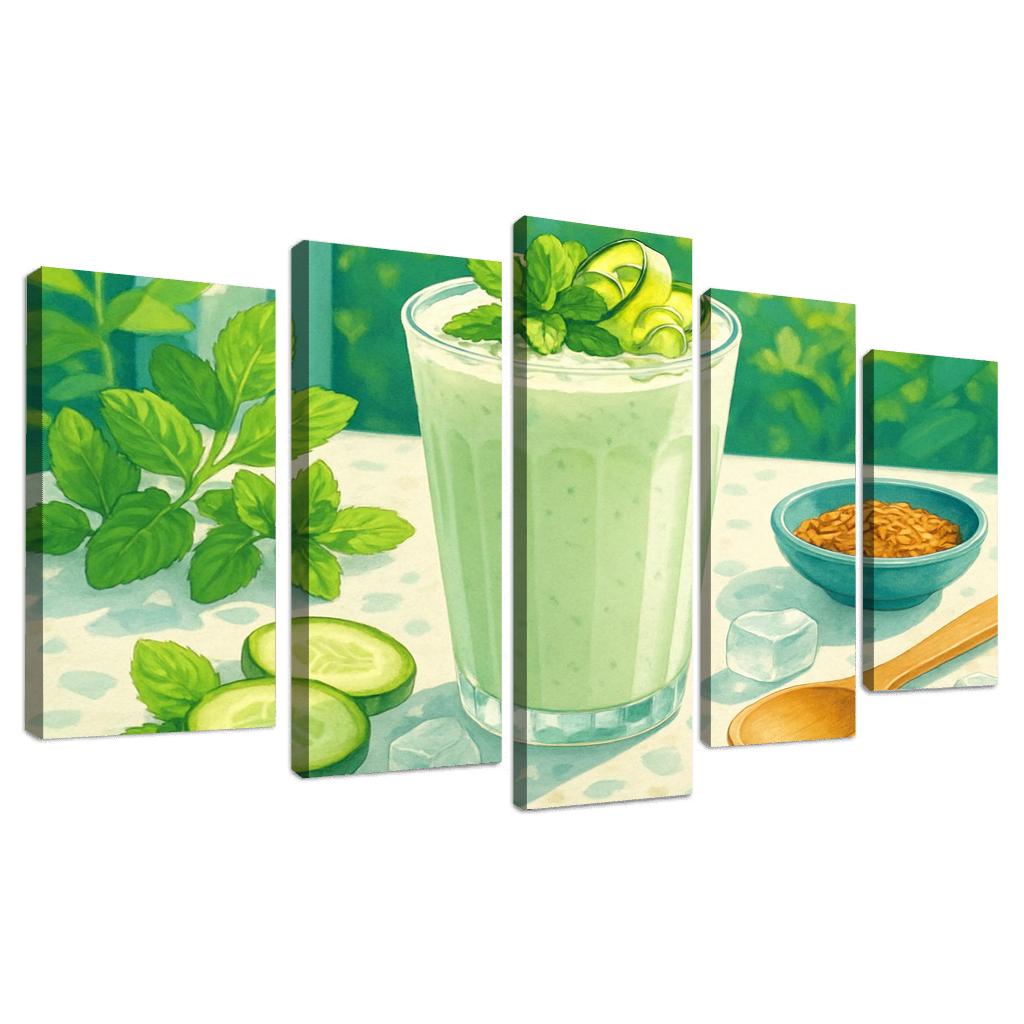 Cucumber Mint Lassi Cooler wall decor