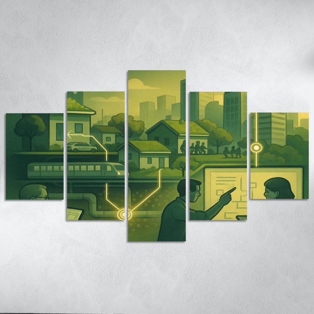 Urban Systems Thinking Lab canvas paintings frame