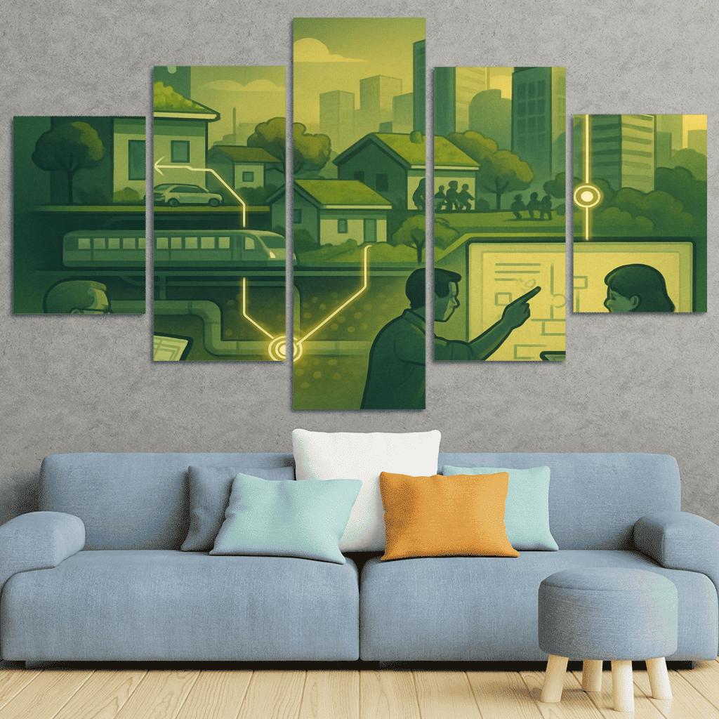 Urban Systems Thinking Lab canvas paintings frame