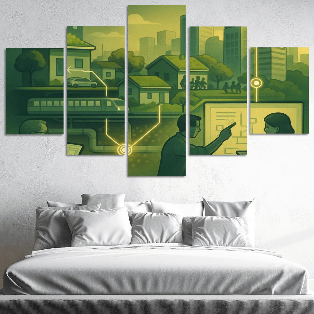 Urban Systems Thinking Lab canvas paintings frame