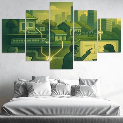 Urban Systems Thinking Lab canvas paintings frame