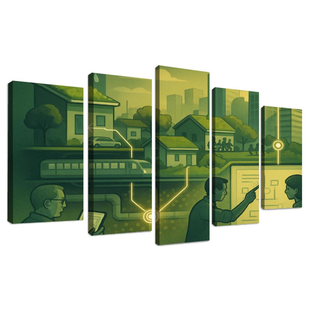 Urban Systems Thinking Lab canvas paintings frame