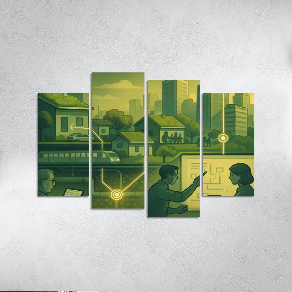 Urban Systems Thinking Lab canvas paintings frame