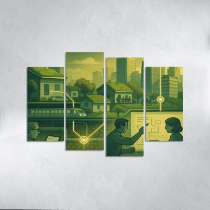 Urban Systems Thinking Lab canvas paintings frame