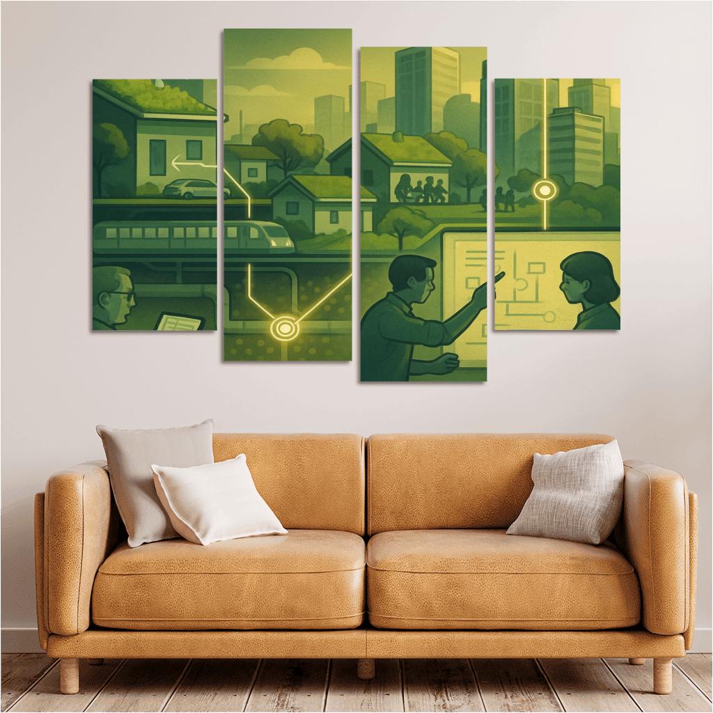 Urban Systems Thinking Lab canvas paintings frame