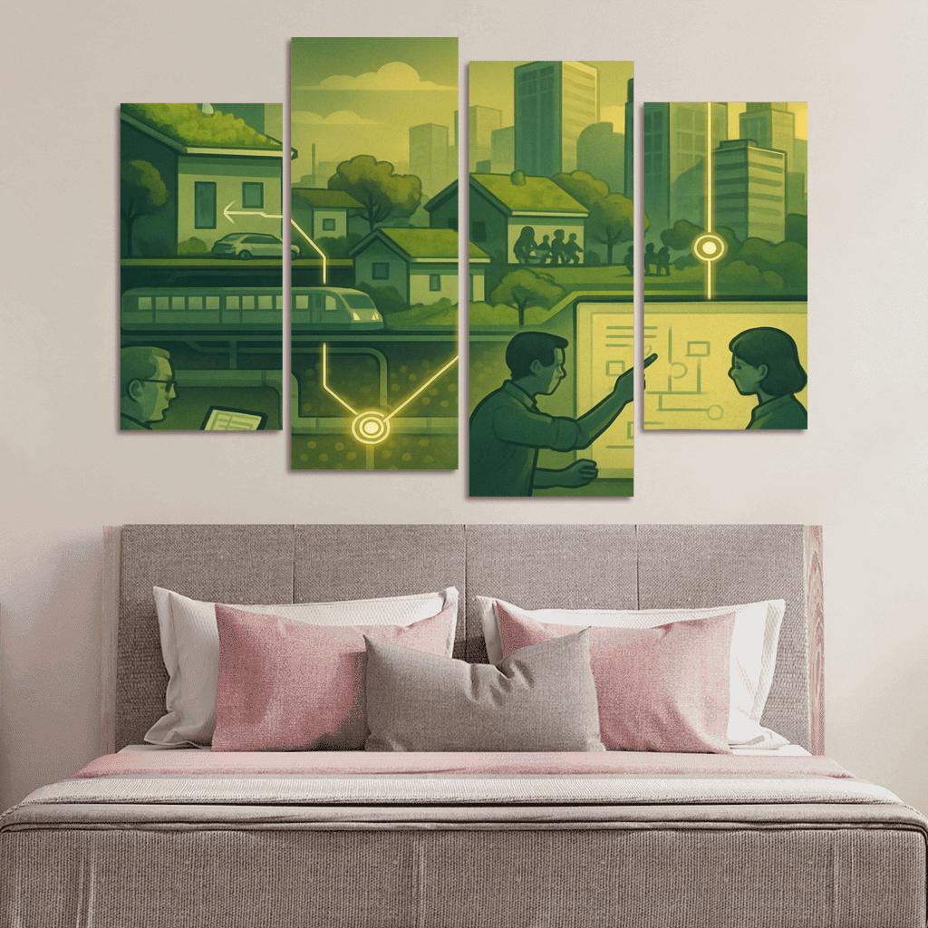 Urban Systems Thinking Lab canvas paintings frame