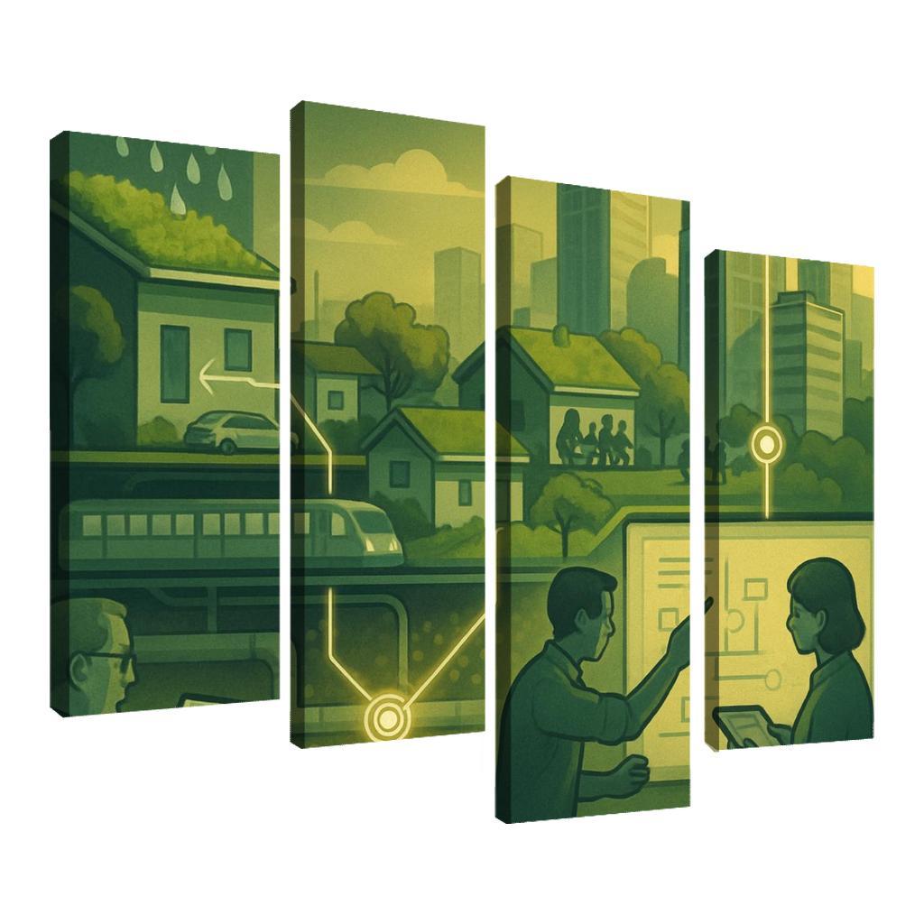 Urban Systems Thinking Lab canvas paintings frame