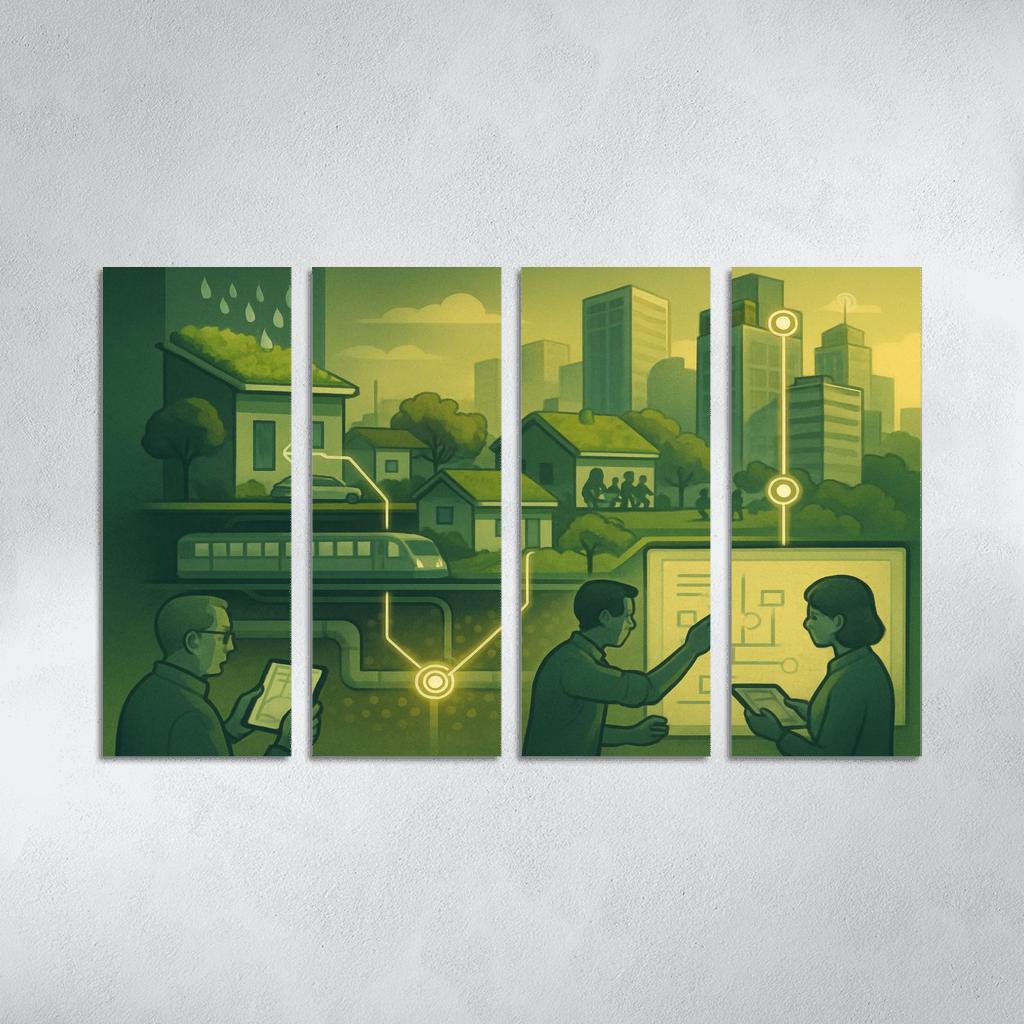 Urban Systems Thinking Lab canvas paintings frame