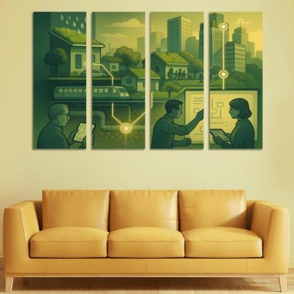 Urban Systems Thinking Lab canvas paintings frame