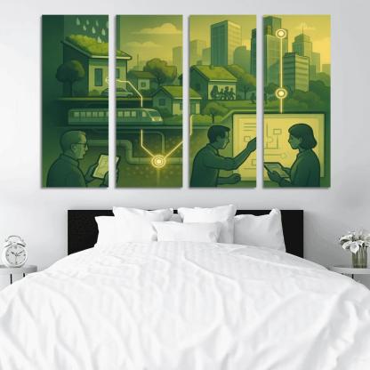 Urban Systems Thinking Lab canvas paintings frame