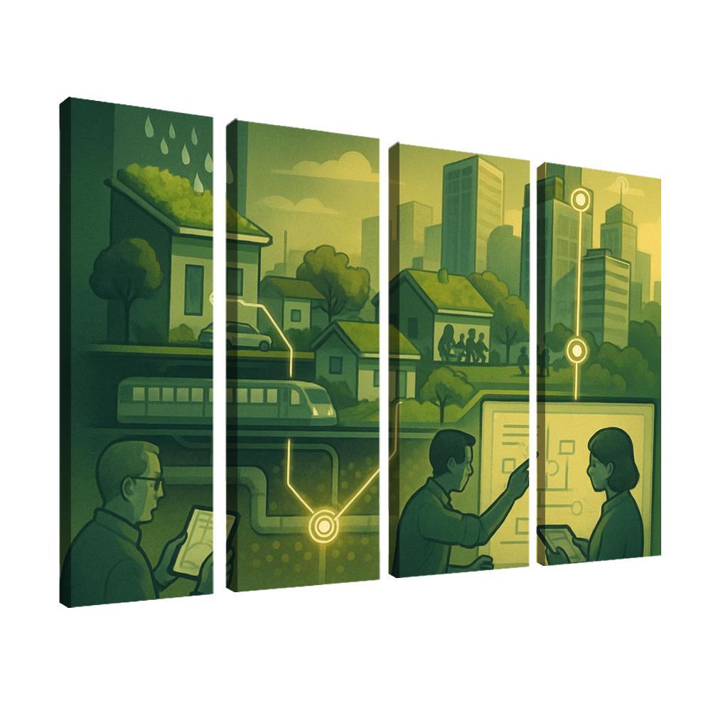 Urban Systems Thinking Lab canvas paintings frame
