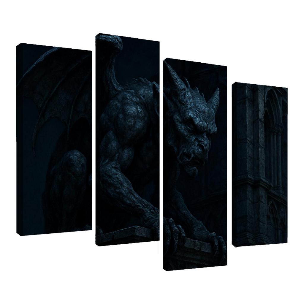 Eclipsed Gargoyle Sentinel wall art