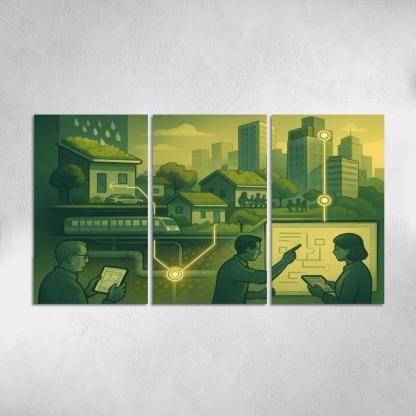 Urban Systems Thinking Lab canvas paintings frame