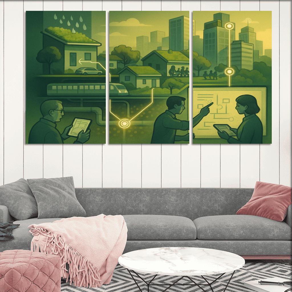Urban Systems Thinking Lab canvas paintings frame