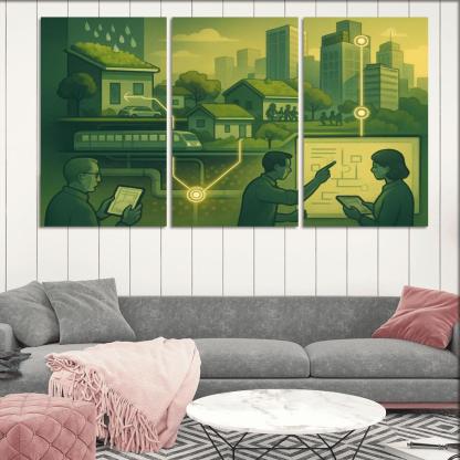 Urban Systems Thinking Lab canvas paintings frame