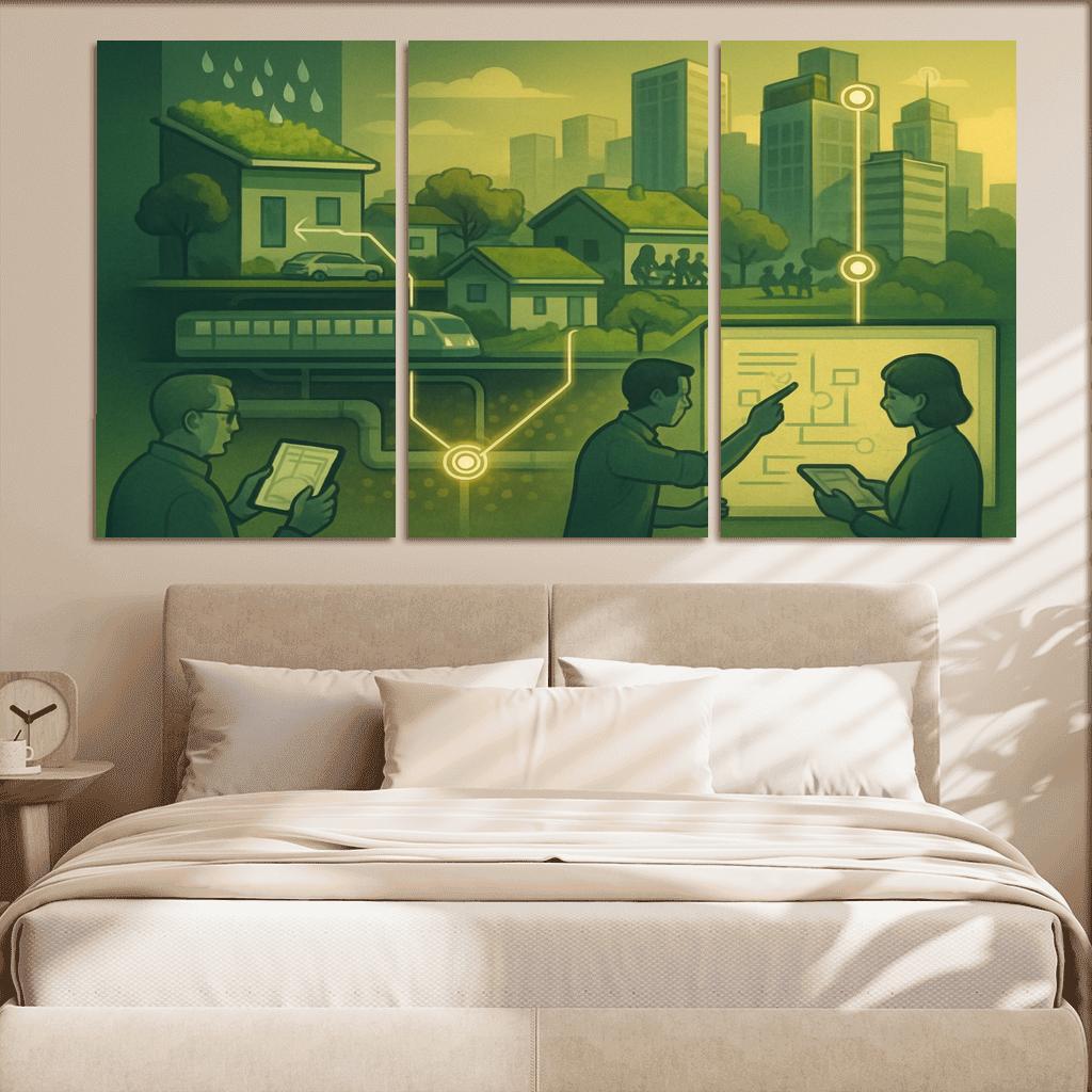 Urban Systems Thinking Lab canvas paintings frame
