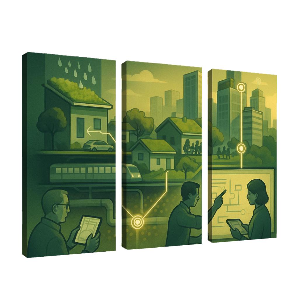 Urban Systems Thinking Lab canvas paintings frame