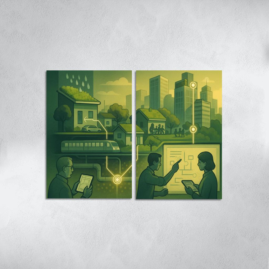 Urban Systems Thinking Lab canvas paintings frame