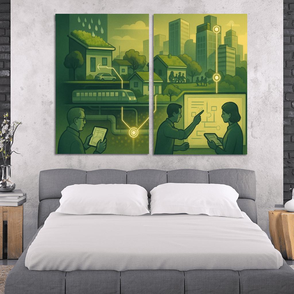 Urban Systems Thinking Lab canvas paintings frame