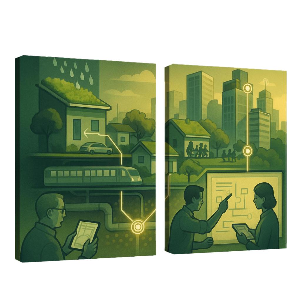 Urban Systems Thinking Lab canvas paintings frame