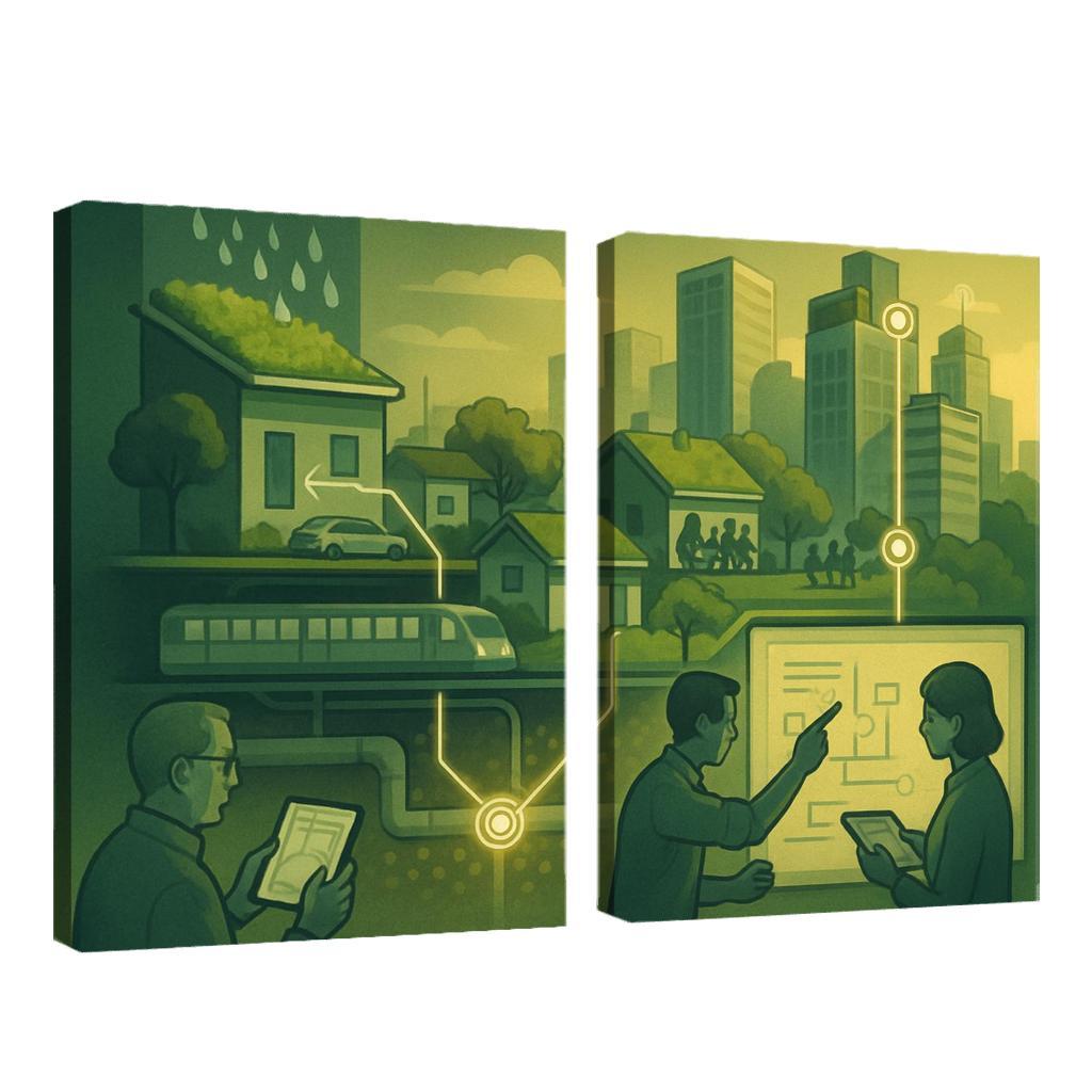 Urban Systems Thinking Lab canvas paintings frame