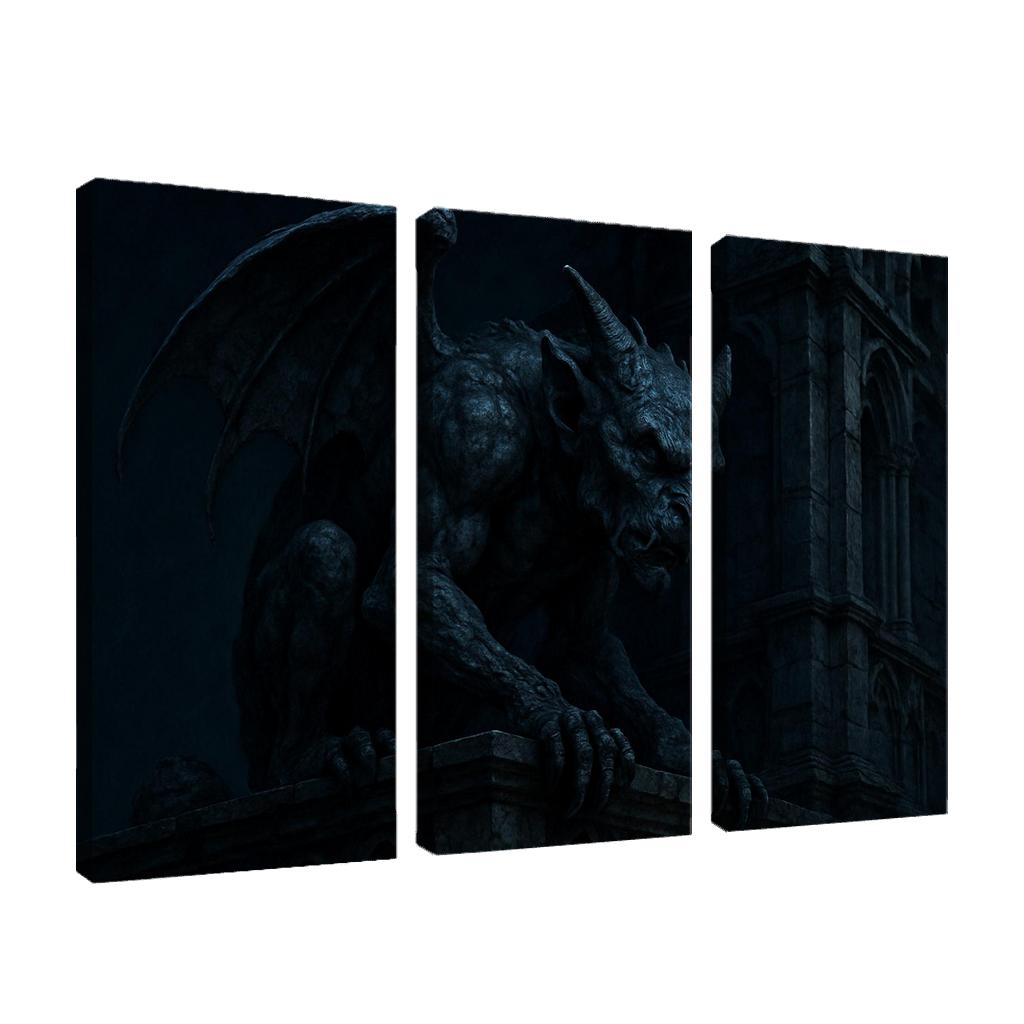Eclipsed Gargoyle Sentinel wall art
