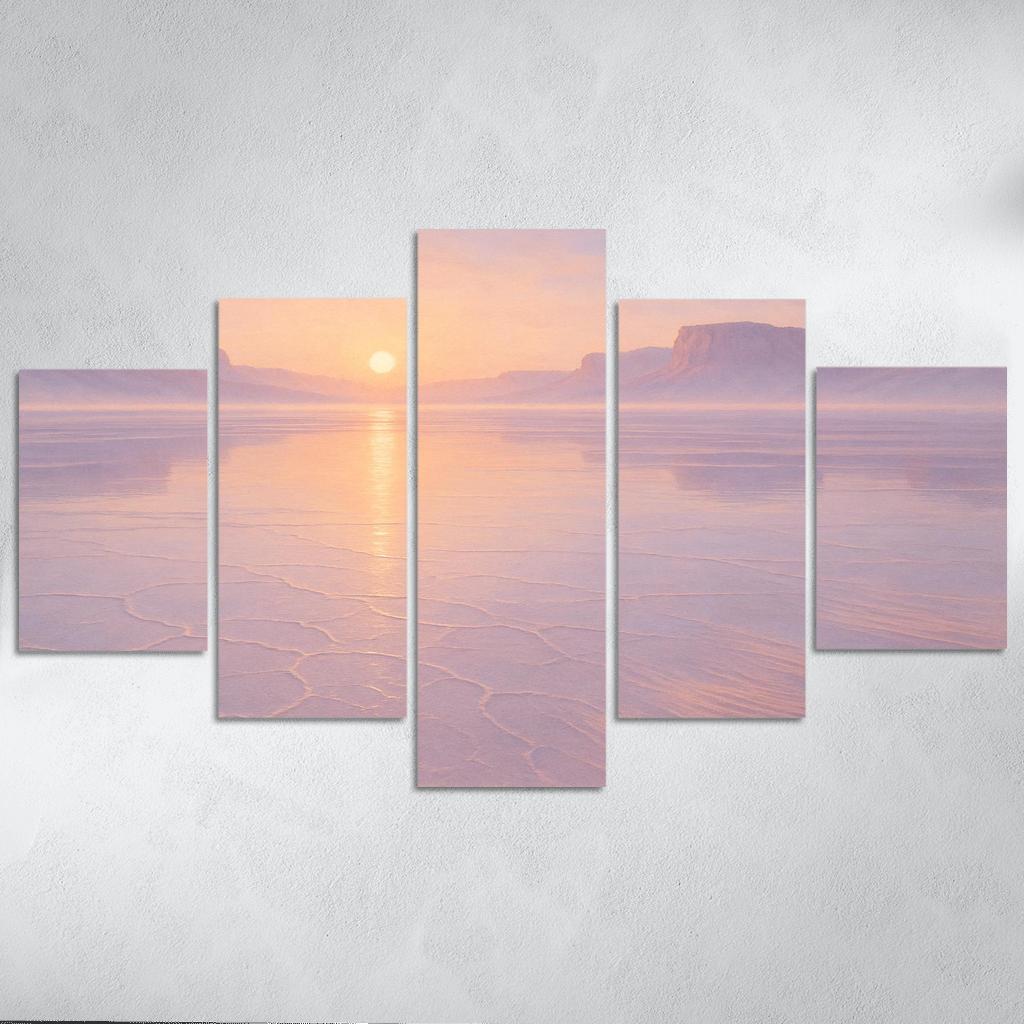 Mirror Glass Plateau At Dawn framed paintings