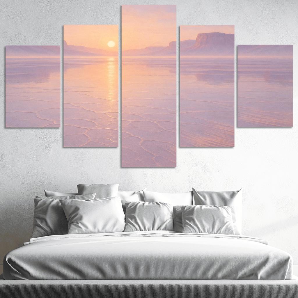 Mirror Glass Plateau At Dawn framed paintings