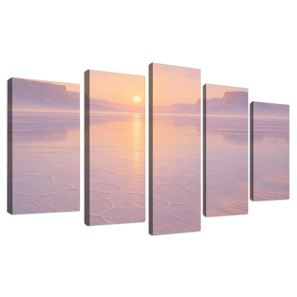 Mirror Glass Plateau At Dawn framed paintings