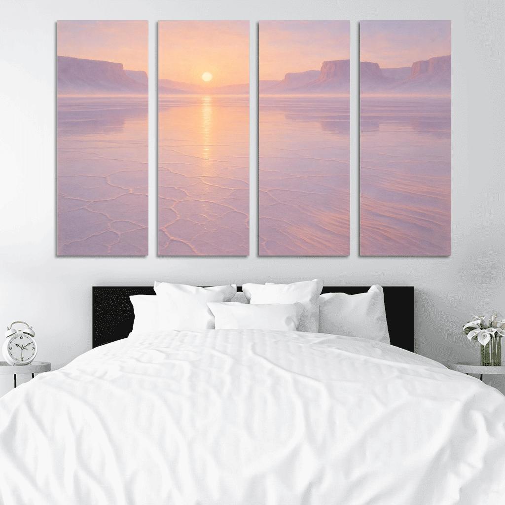 Mirror Glass Plateau At Dawn framed paintings