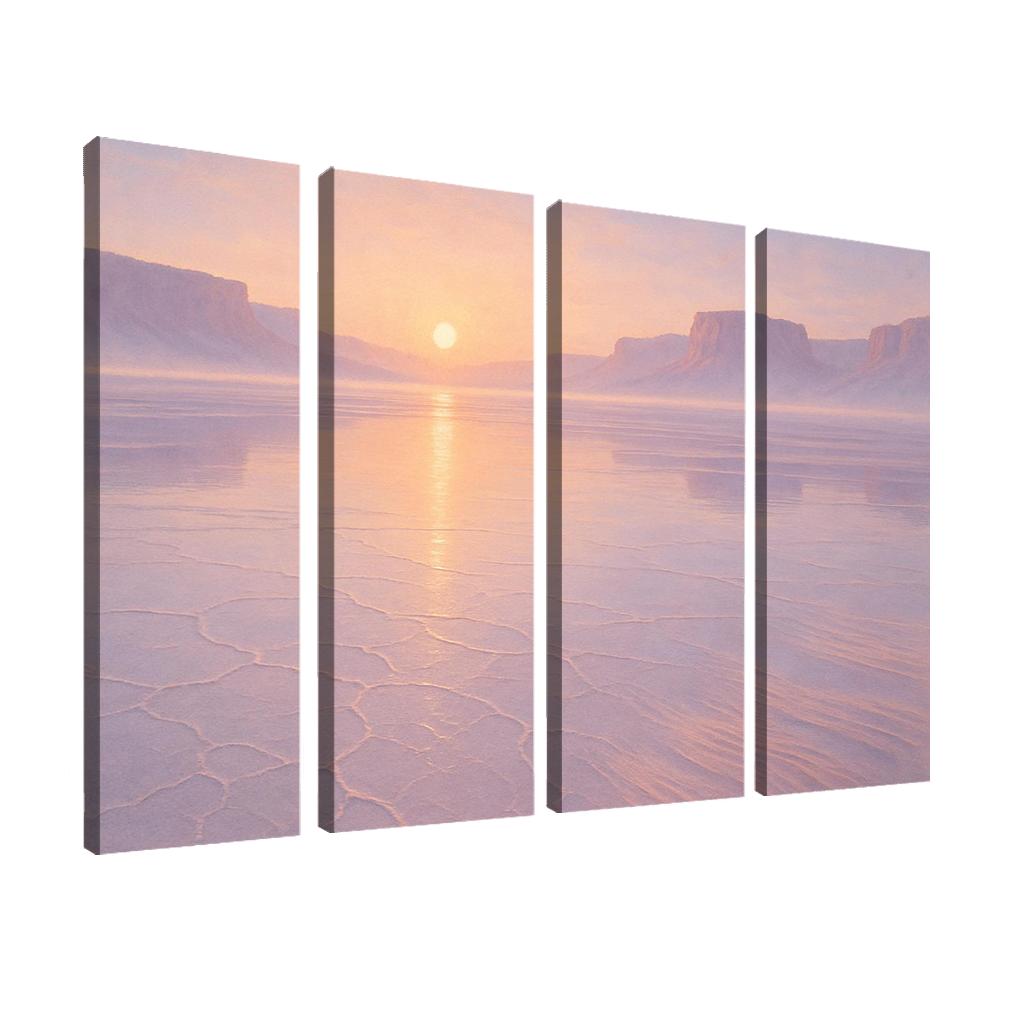 Mirror Glass Plateau At Dawn framed paintings