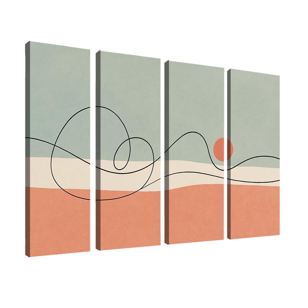 Whispering Horizon modern paintings frame
