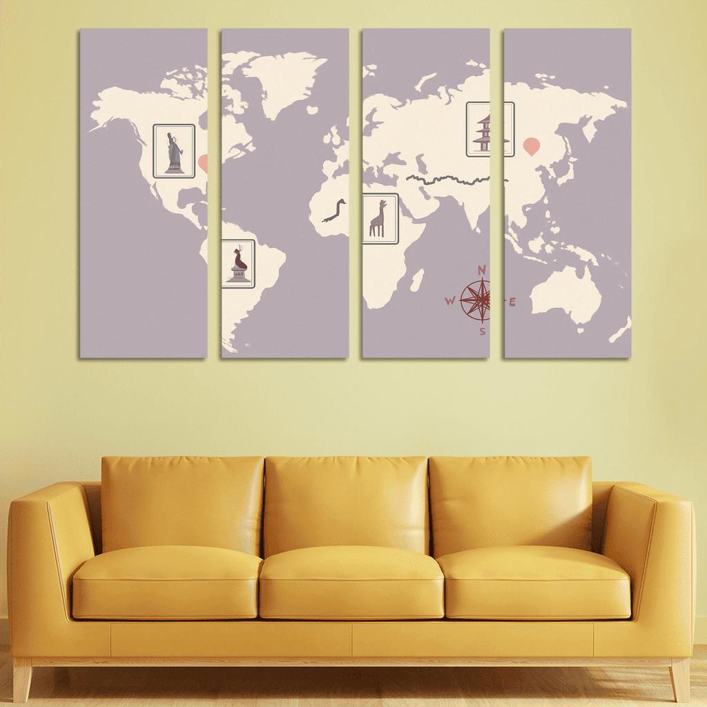 Passport Of Echoes multi-panel paintings