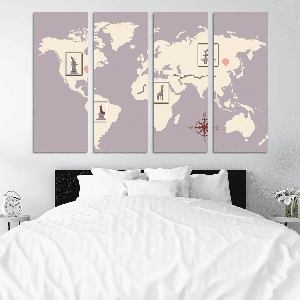 Passport Of Echoes multi-panel paintings