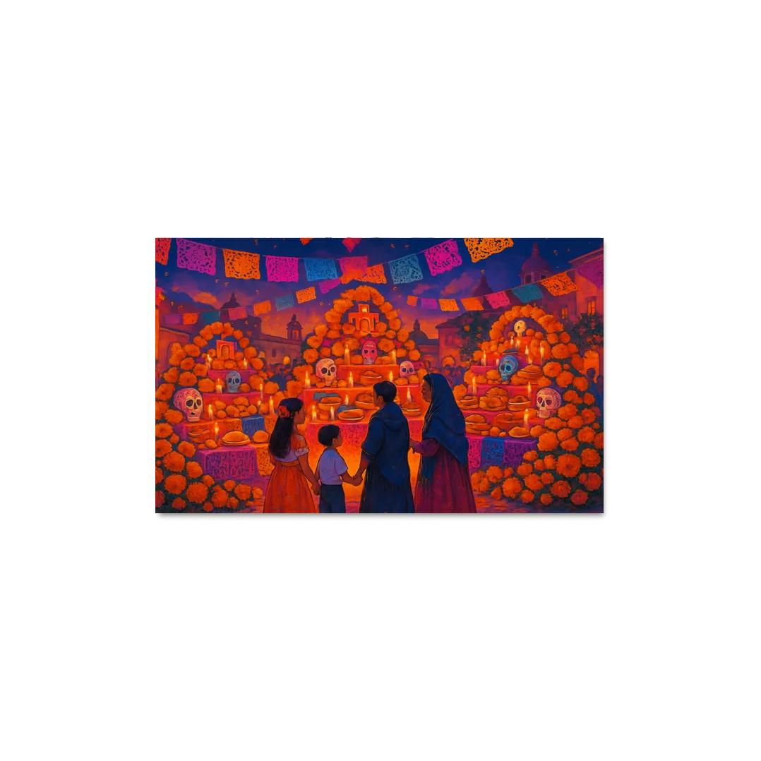 Día De Los Muertos multi-panel paintings